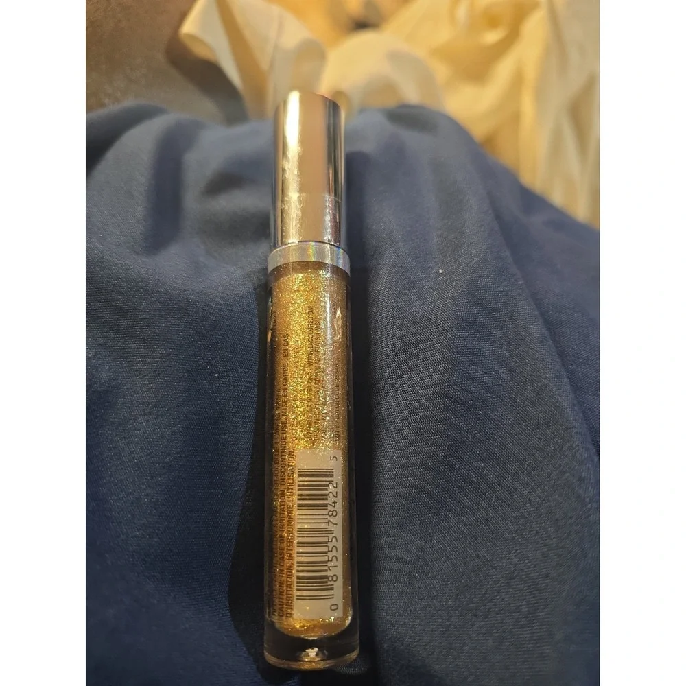 L.A. Colors Holographic Iridescent Lip Gloss Gold Rush CLG422 Sparkly Bling New